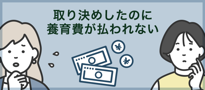 取り決めしたのに養育費が払われない