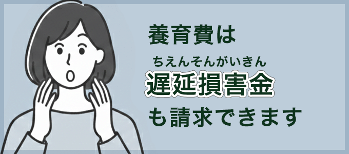 養育費は遅延損害金も請求できます